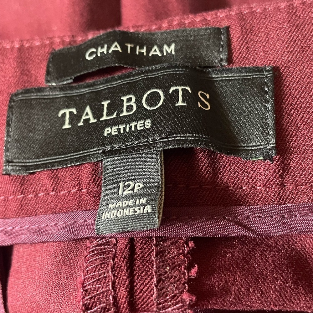Talbots Chatham button hem ankle pants - Picture 5 of 9
